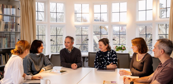 University staff in a meeting